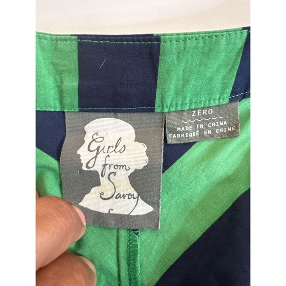 Anthropologie Girls from Saroy Colorblock Striped Halter Knee Length Dress - Picture 8 of 12